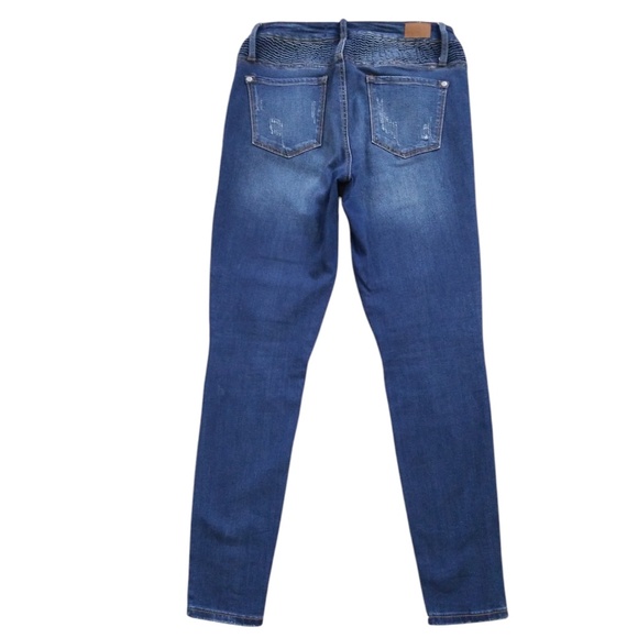 Judy Blue Women's Stretchy Distressed Moto Ankle Skinny Jeans Size 28 - Picture 8 of 13